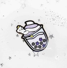 Load image into Gallery viewer, Boba, Thai or Taro Milk Tea Enamel Pin
