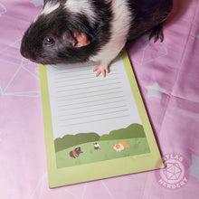 Load image into Gallery viewer, Guinea Pigs Large Notepad - 8.5in x 5.5in Non-Sticky Tear-Away Memo Notepad 50 Pages - Grocery, Shopping, To-Do List
