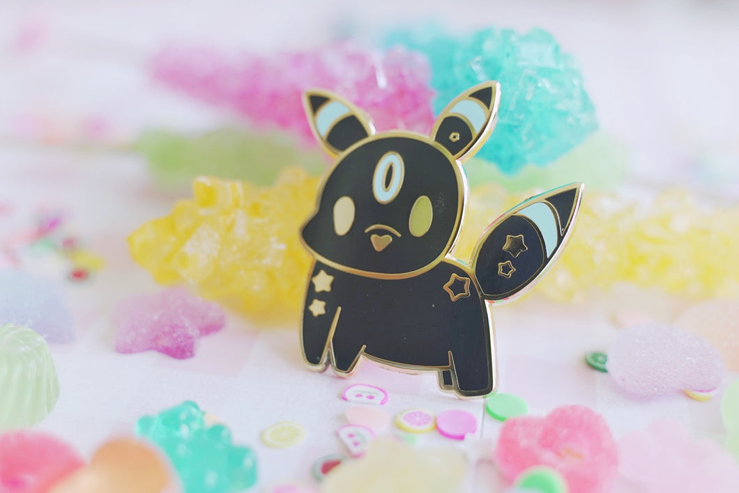 Standard or Shiny Kawaii Dark Psychic Lil Creature Enamel Pin