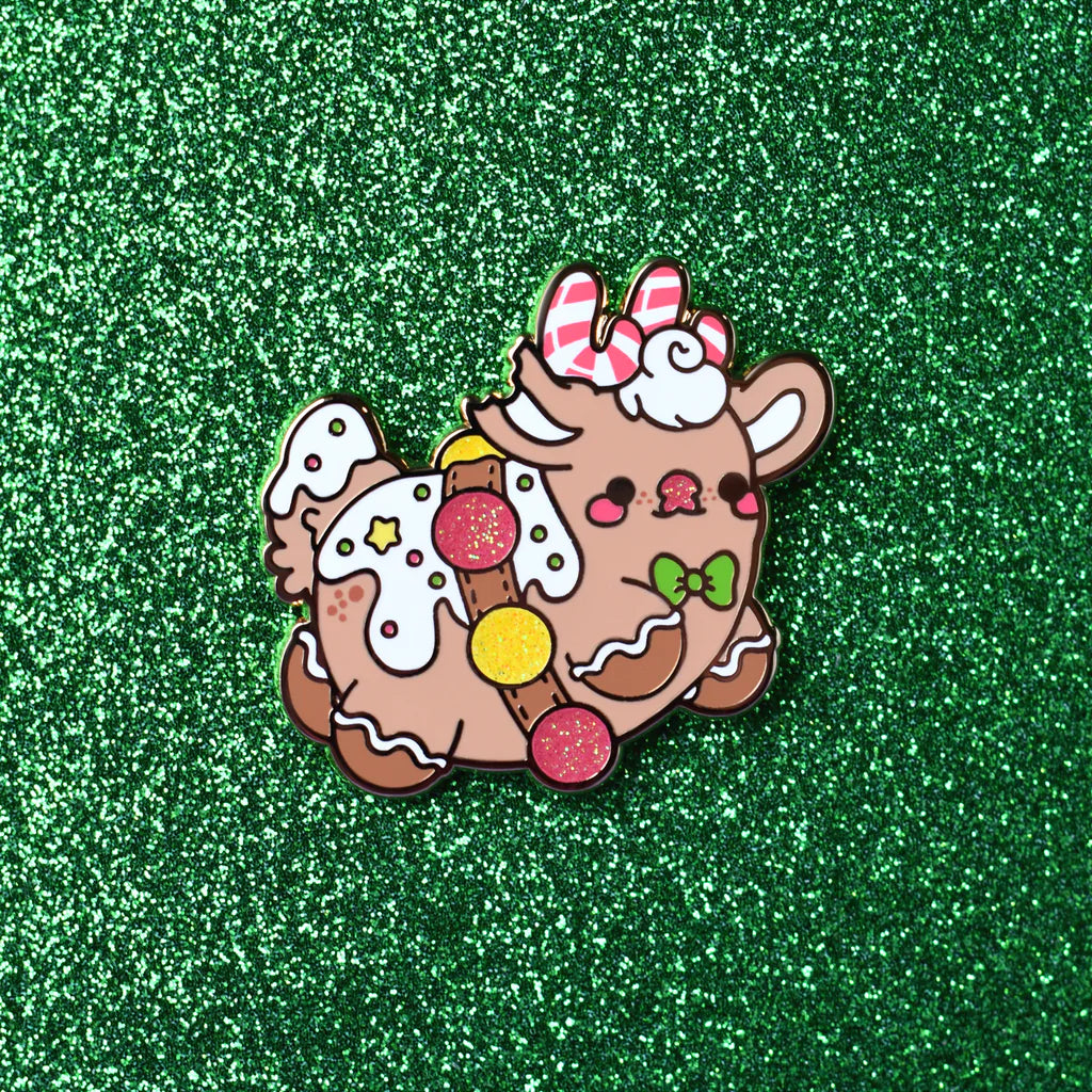 Gingerbread Rudolph the Reindeer Enamel Pin