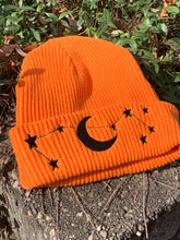 Load image into Gallery viewer, Constellation Beanies: Orange or Navy Blue
