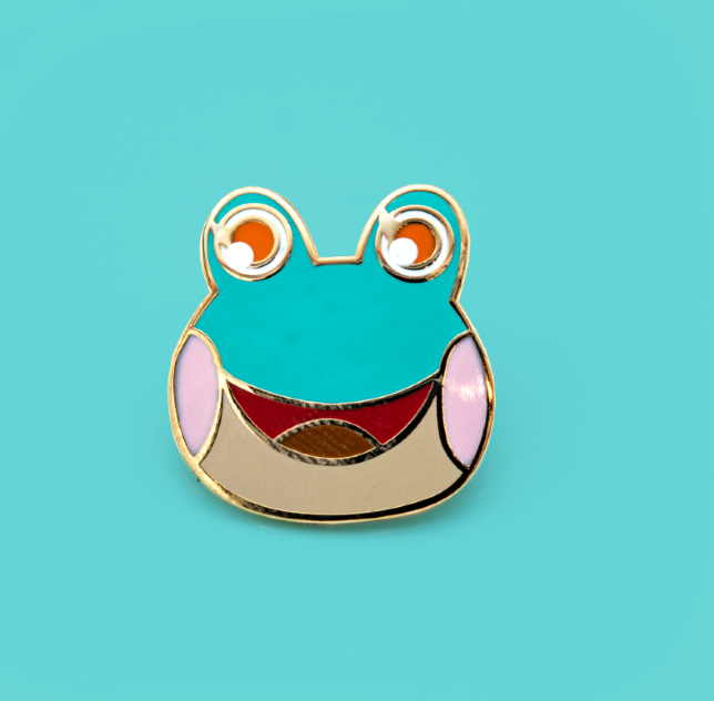 Froggy Neighbor Villager Pin