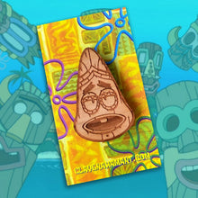 Load image into Gallery viewer, Undersea Pals Tiki Mask wooden pin
