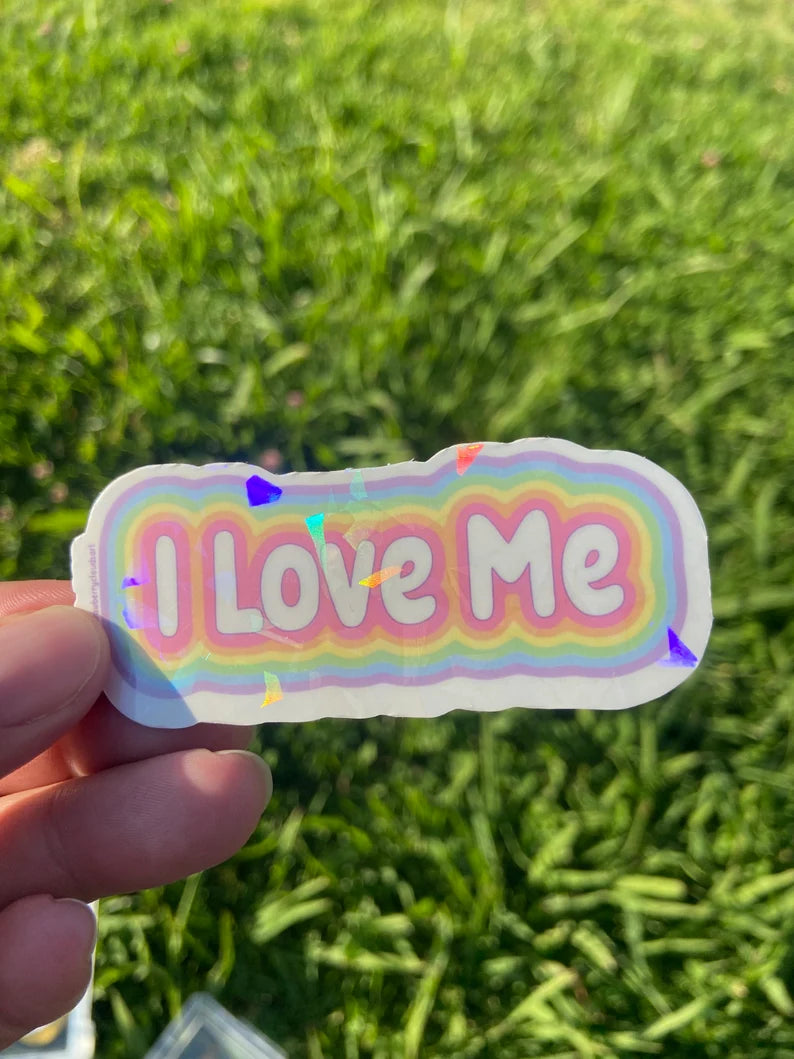 I Love Me sticker - Pastel Sticker - Cute Pride Sticker