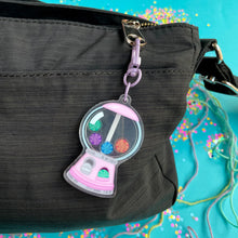 Load image into Gallery viewer, Yarn Gumball Machine Shaker Keychain
